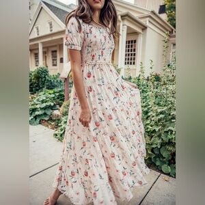 JessaKae Floral Smocked Dress